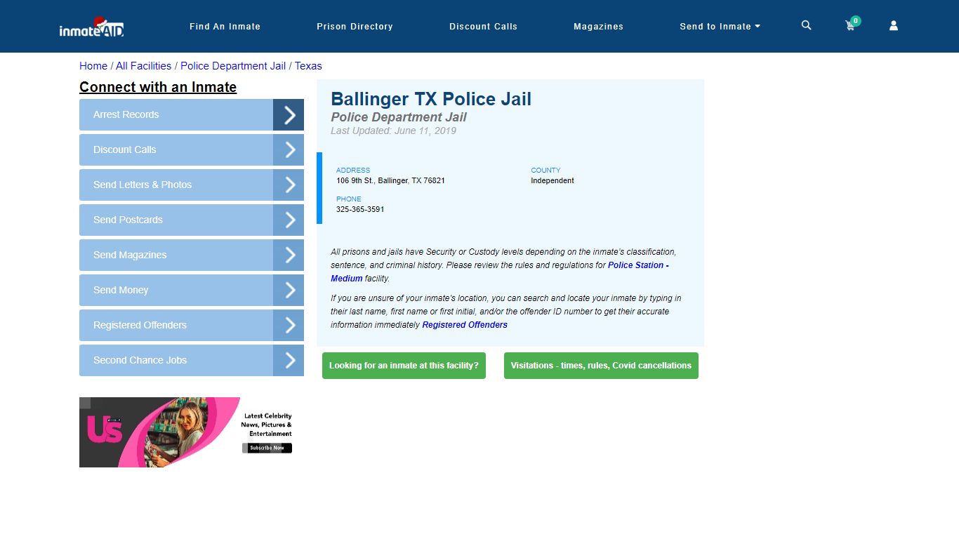 Ballinger TX Police Jail & Inmate Search - Ballinger, TX
